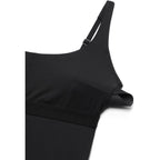 Crz Yoga Square Neck Maxi Dress For Women - Flowy Sleeveless Padded Travel Casual Outfits With Side Pockets