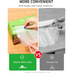 Syntus 11" x 150' Food Vacuum Seal Roll Keeper with Cutter Dispenser, Commercial Grade Vacuum Sealer Bag Rolls, BPA Free Food Vac Bags, Ideal for Storage, Meal Prep and Sous Vide