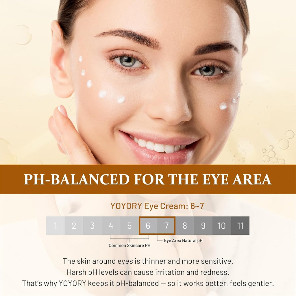 Retinol Eye Cream For Dark Circles & Puffiness – Hydrating & Moisturizing Under Eye Treatment For Wrinkles, Fine Lines & Eye Bags, Gold Formula For Smooth, Revitalized Skin, 0.65 Fl Oz