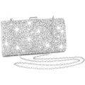 ELABEST Rhinestone Clutch Purse Bling Evening Bag for Women Formal Dress Wedding Double Sided Diamond Handbag