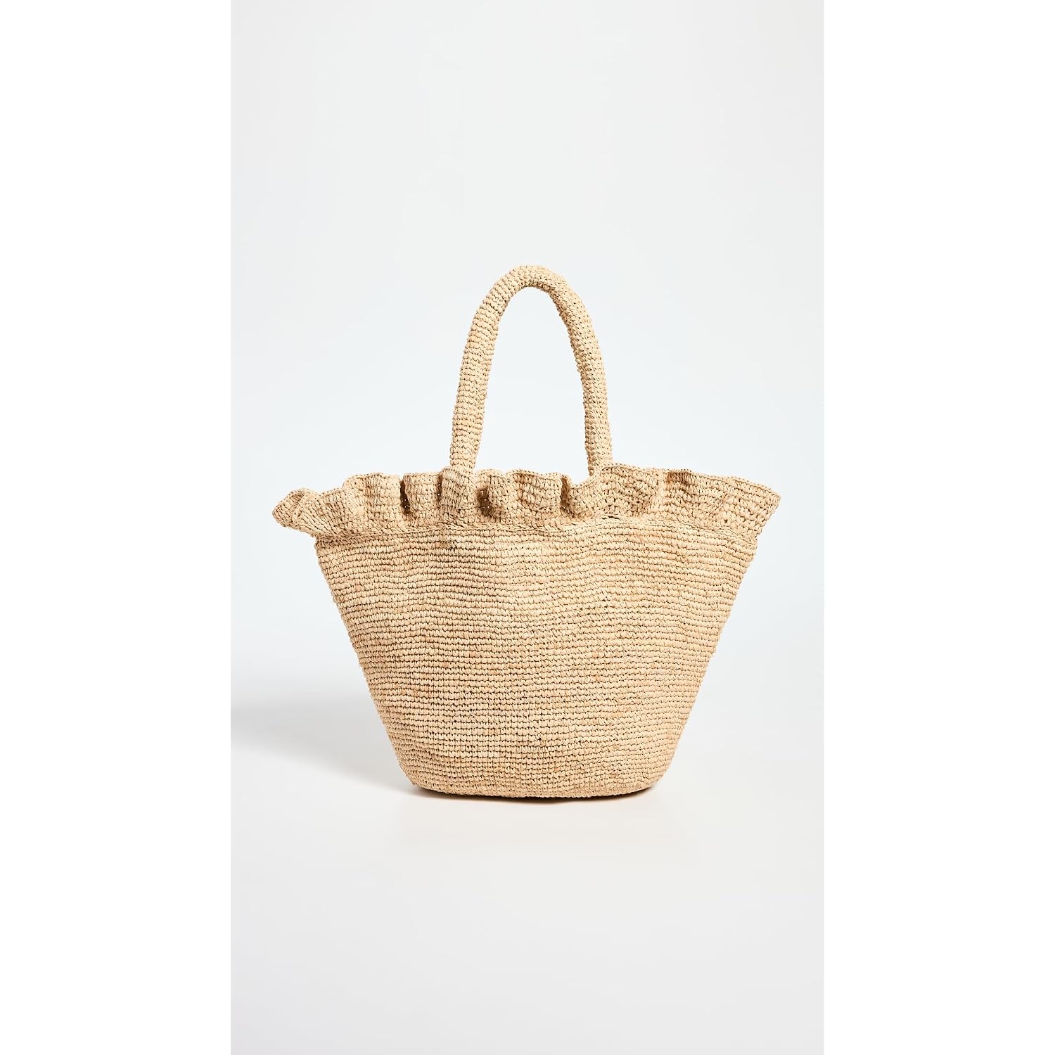 Loeffler Randall Women'S Cyrus Raffia Woven Tote With Ruffle