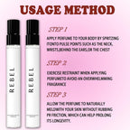 Rebel Pheromone Cologne for Men, 2025 New Rebel by Alloura, 2PCS