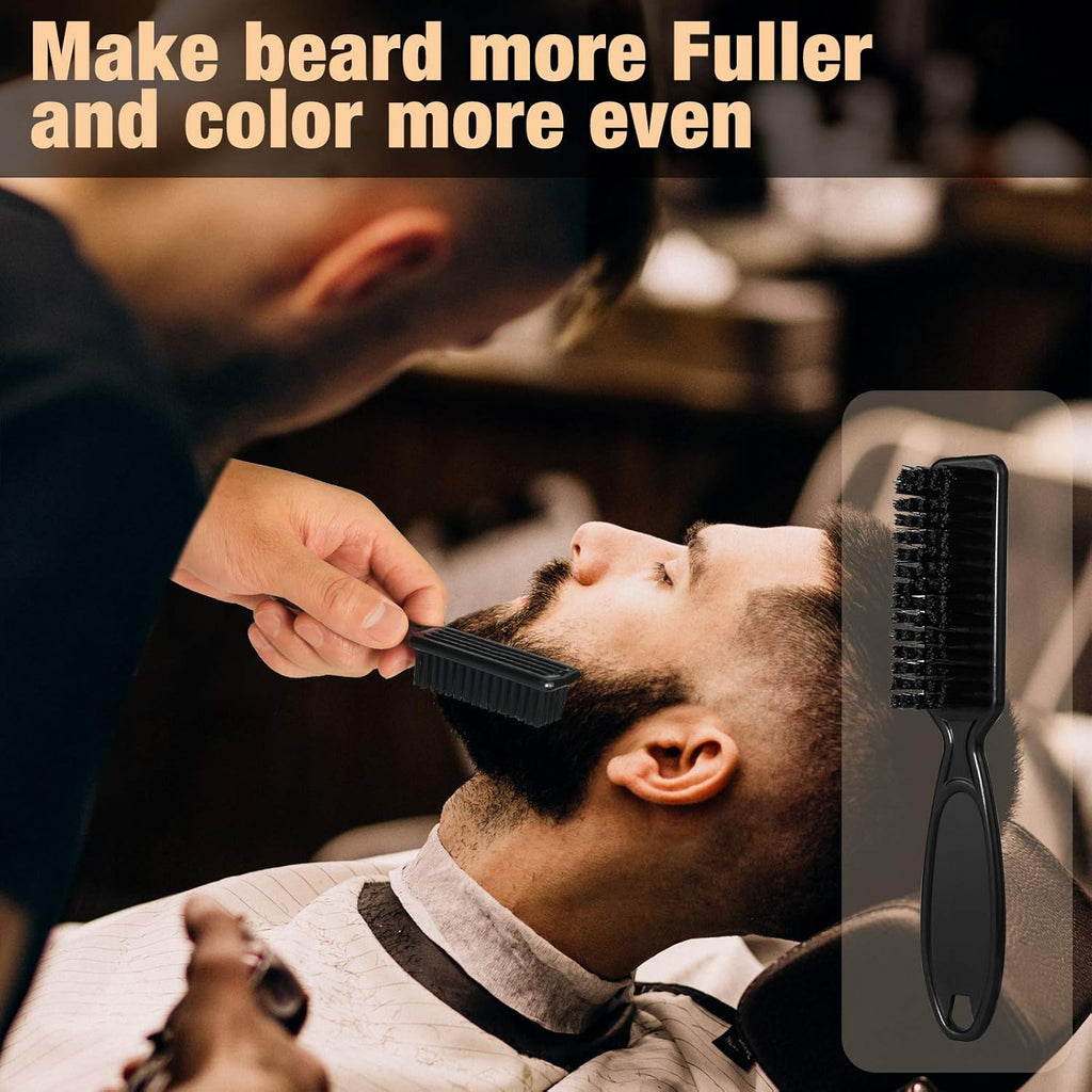 Beard Pencil Filler for man Water Proof Beard pen and beard brush Long Lasting Coverage Natural Finish, Male Mustache Repair Shape, Effective Enhance Facial Hair （BLACK）