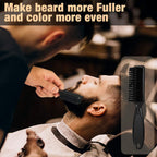 Beard Pencil Filler for man Water Proof Beard pen and beard brush Long Lasting Coverage Natural Finish, Male Mustache Repair Shape, Effective Enhance Facial Hair （BLACK）