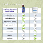 Dry Cracked Heels Repair | Organic Foot Cream for Dry Feet & Callus with Jojoba, Lavender, Almond, Olive & Vitamin E Oil | Natural Foot Balm & Moisturizer for Skin | Hydrating Foot Treatment | 3.4 oz