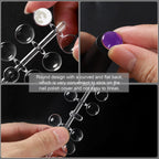 120pcs Color Display Tips, Clear Nail Art Display Chart Nail Polish Swatches Dots with Adhesive Sticker for Nail Polish