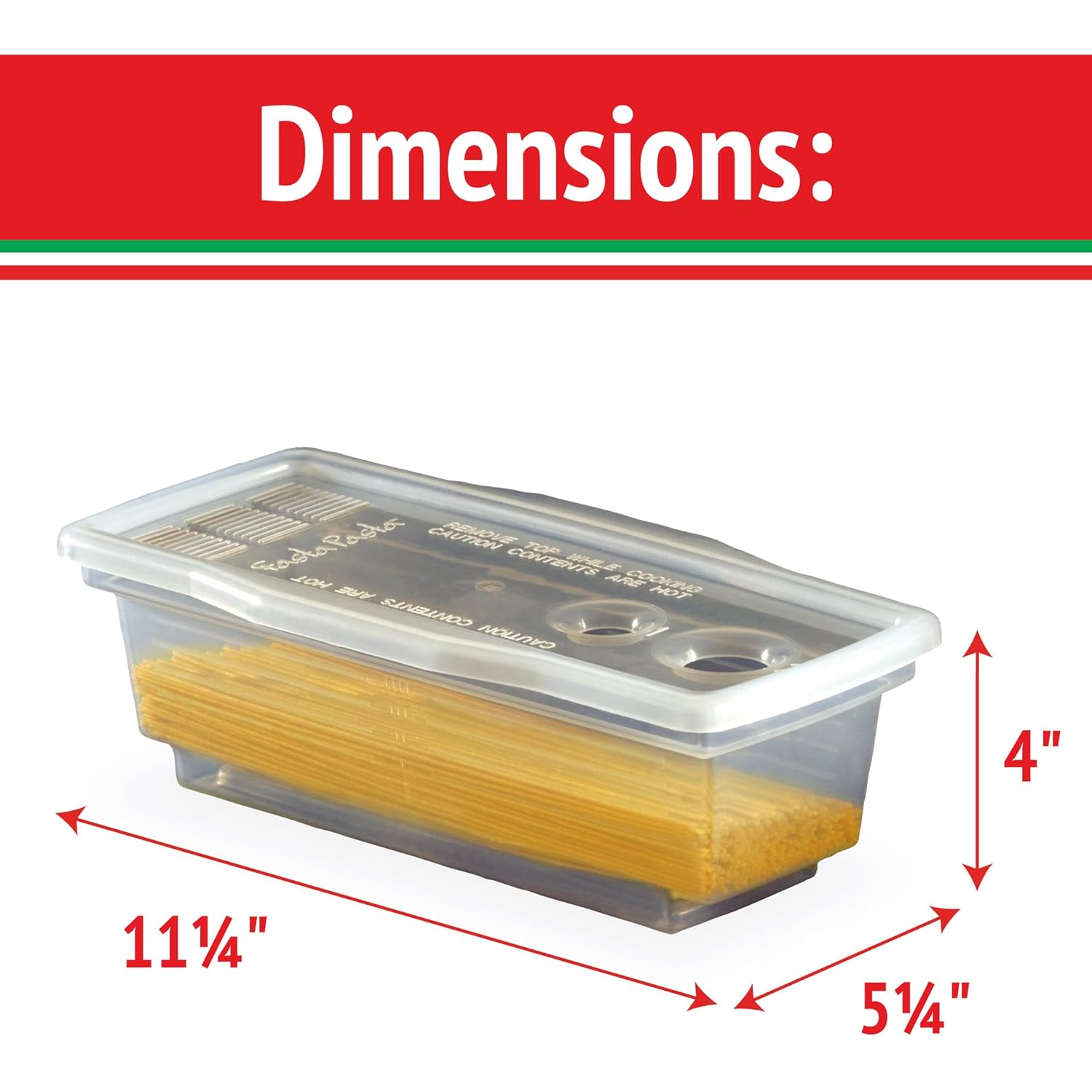The Original Fasta Pasta Microwave Cooker with Lid & Built-in Strainer-No More Messes, Waiting for Water to Boil, or Sticky Noodles-Perfect Al Dente Pasta Every time- Patented Design, It Really Works