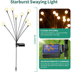 Vignuto Solar Lights Outdoor Waterproof 4 Pack Of 32 Leds Garden Patio Firefly Decoration Unique Gifts Women Grandparents