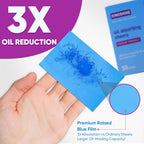 KINESHINE 100P High-Performance Oil Absorbing Sheets for Face - Makeup Friendly Blotting Papers for Oily Skin - Oil Blotting Sheets for Face, Portable Oil Wipes