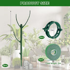 5Pack Adjustable Plant Support Pole – Stackable Indoor/Outdoor Support Pole With Clamps, Suitable For Supporting Monstera And Climbing Plants, Garden Accessories, Perfect Replacement For Plant Stakes