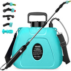 Battery Powered Sprayer 2 Gallon, Powerful Electric Weed Sprayer Pump | Garden Sprayer With Usb Rechargeable Handle, 5 Mist Nozzles, Retractable Wand, Adjustable Strap For Lawn, Yard