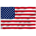 Anley Fly Breeze 3X5 Foot American National Polyester Flag - Vivid Color And Fade Proof - Canvas Header And Double Stitched - The Us National Flags With Brass Grommets 3 X 5 Ft