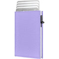 Rfid Wallet Women - Small Slim Trifold Leather Wallet With Metal Pop Up Card Holder, 2026 Trendy Lavender Purple, Holds 11 Cards 10+ Bills, Id Window Cash Slot, Gift For Her