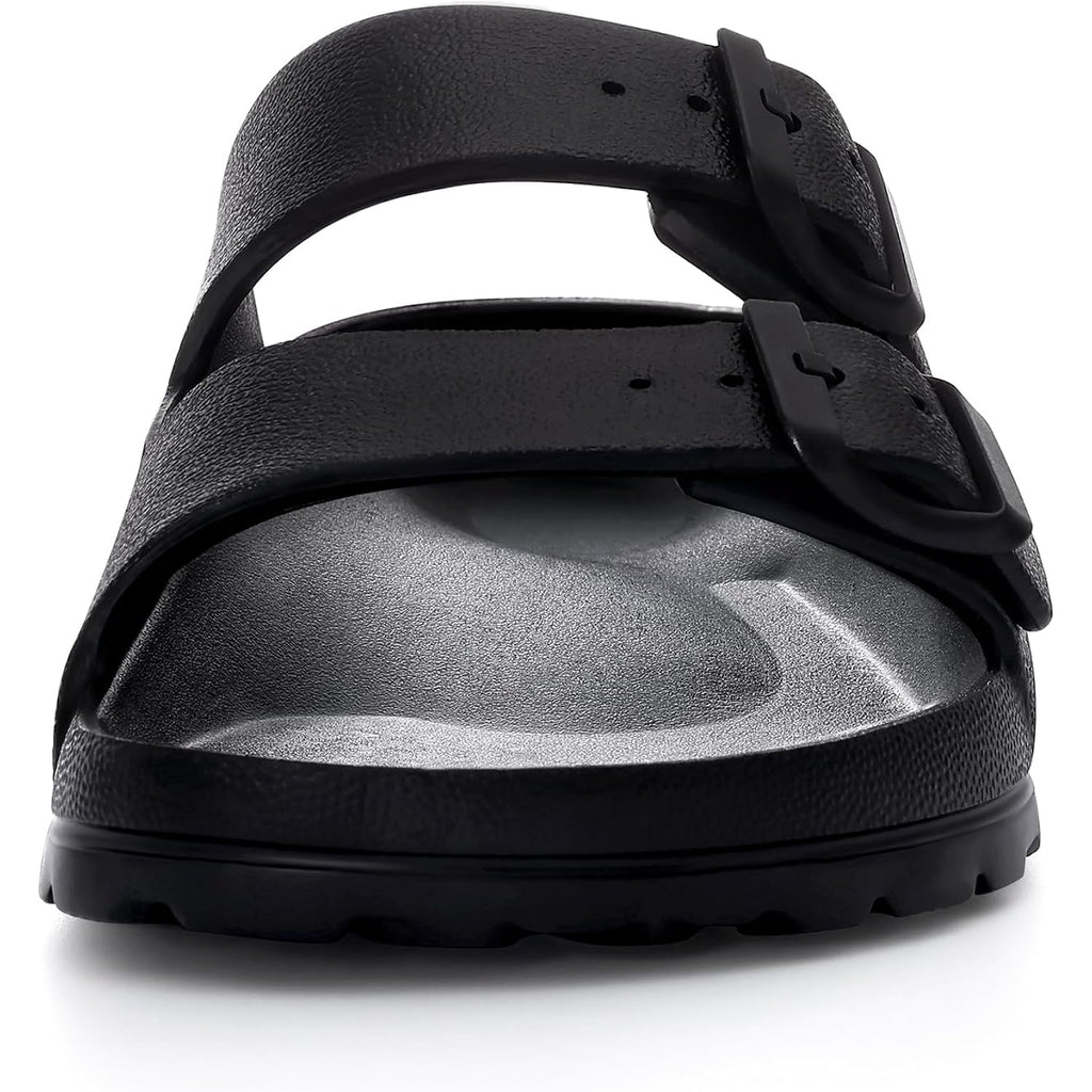 Kidmi Medium Arch Support Eva Beach Sandals For Women | Women'S Adjustable Buckle Straps Waterproof Pool Sandals, Comfortable Slip On Summer Slides For Home And Casual Walks
