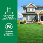 Maximum Green & Growth Fertilizer High Nitrogen 28-0-0 Liquid Lawn Food Spray Spring & Summer- Any Grass Type- Simple Lawn Solutions - Concentrated Quick & Slow Release Attached Sprayer (32 Ounce)