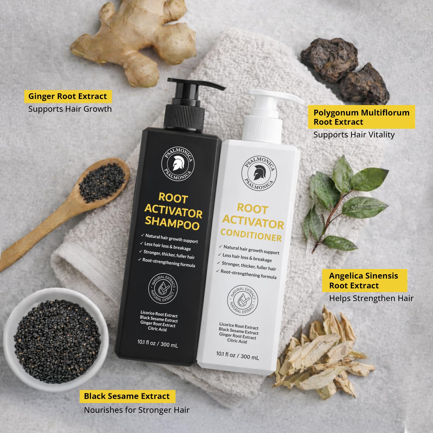 Hair Growth Shampoo And Conditioner Set: Sulfate Free Hair Growth Root Activator Thickening Shampoo For Hair Loss And Thinning Hair - Hair Loss Regrowthtreatments For Women Men