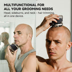 Men's Electric Rotary Shavers Bald，2026 Upgrade 7D Floating Electric Shaver with LED Display, IPX6 Waterproof, Type-C Fast Charge, Magnetic Heads, Travel Case - Ideal Men's Grooming Gift