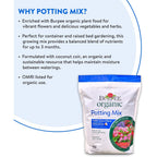 Burpee, 9 Quarts | Premium Organic Potting Natural Soil Mix Food Ideal For Container Garden-Vegetable, Flower & Herb Use For Indoor Outdoor Plant
