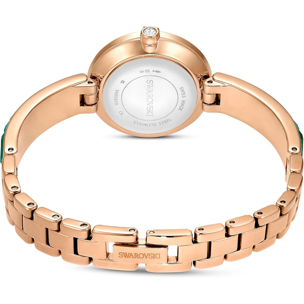Swarovski Matrix Bangle Watch, Swiss Made, Crystal Bracelet, Silver Tone, Stainless Steel
