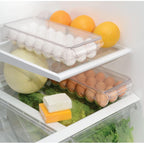Idesign Clear Plastic Egg Holder For Fridge With Lid, 21 Egg | Storage Container, Organizer Bin
