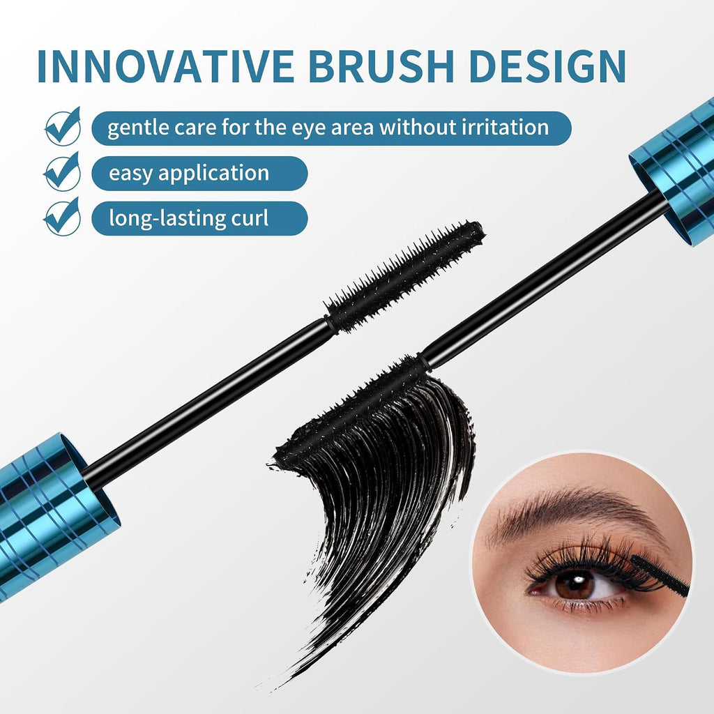 Mascara For Older Women 60 Plus - Volumizing Waterproof Hypoallergenic Black Mascara For Thinning Lashes & Sensitive Eyes, Smudge-Proof Formula (1 Pack)