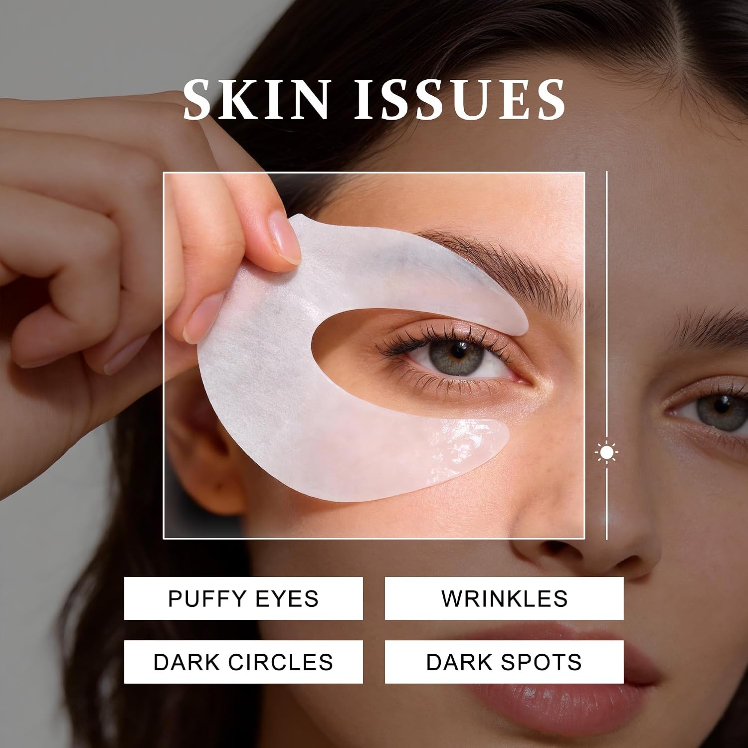 Ycz Eye Patches For Puffy Eyes And Dark Circles, Full Coverage, 60 Pcs