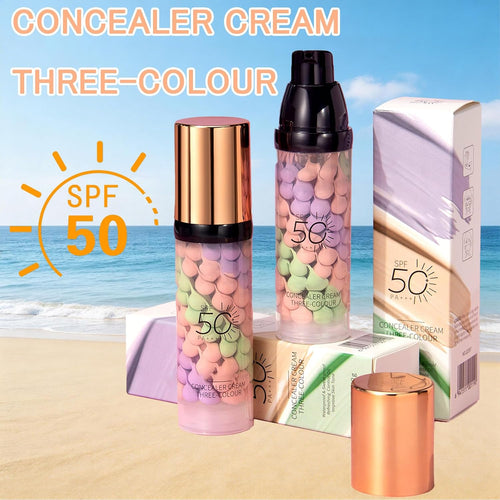 2 Pcs 3 In 1 Primer For Face Before Makeup, Sunscreen Isolation Cream Spf 50, Face Primer One Step Color Corrector, Moisturizing Skin Tone Correcting Oil Control