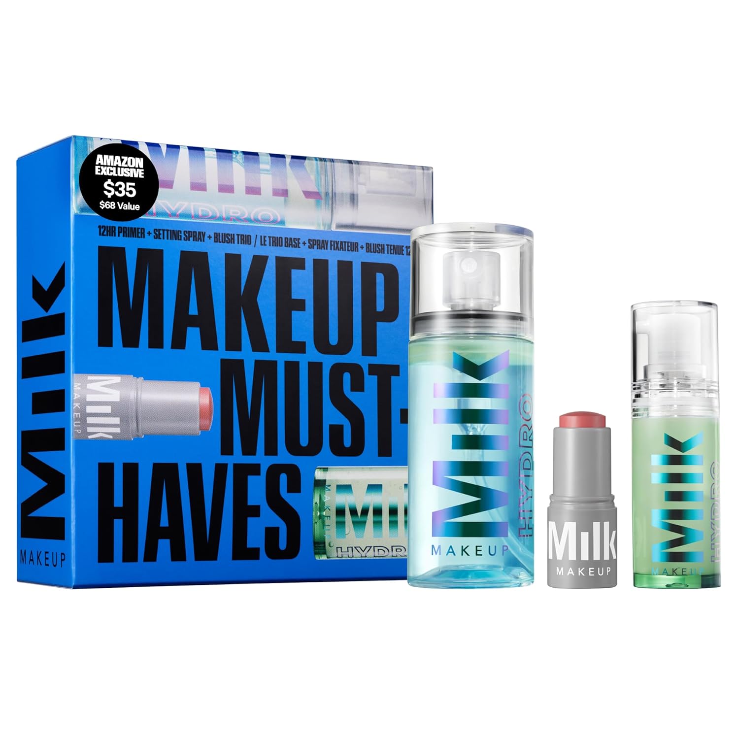 Milk Makeup Hydro Grip Primer with Hyaluronic Acid + Niacinamide – Hydrating Face Primer Grips Makeup for Up to 12 Hours – Silicone-Free, Lightweight Gel with Dewy Finish