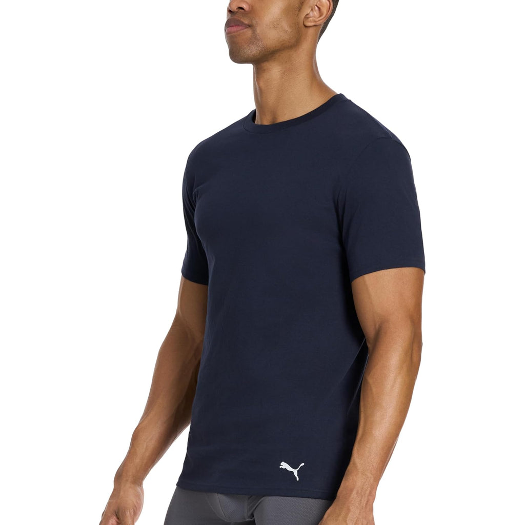 Puma Men'S 4 Pack Cotton Crewneck Short Sleeve T-Shirt
