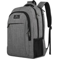 Matein Travel Laptop Backpack, 15.6 Inch College School Computer Bag, Grey | Slim Sturdy Business Daypack, Anti Theft Bookbag, Water Resistant, Gift For Men & Women, Personal Item Bag, Mochilas