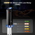 INKBIRD WIFI Sous Vide Cooker ISV-100W, 1000 Watts Sous Vide Machine Immersion Circulator with 14 Free Preset Recipes on APP & Calibration Function, Thermal Immersion, Fast-Heating with Timer