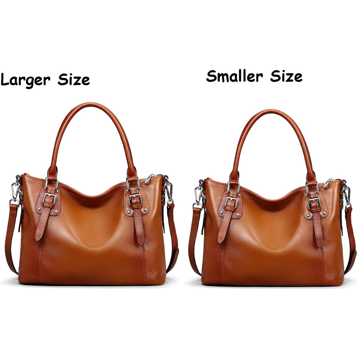 HESHE Genuine Leather Purses and Handbags for Women Tote Shoulder Bag Satchel Purse Top Handle Bags Hobo Crossbody Purse