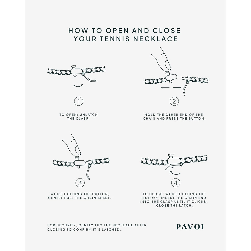 PAVOI 14K Gold Plated Graduated Tennis Necklaces for Women - Cubic Zirconia Tennis Necklace for Brides & Bridesmaids - Simulated Diamond Chain Trendy Wedding Jewelry