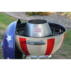 Vortex (In) Direct Heat For Charcoal Grills, Medium Size - For Weber Kettle 22 26.75 Wsm Smokey Mountain Xl Kamado Xl Big Green Egg