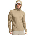 Men'S Sun Protection Shirts Upf 50+ Long Sleeve Hoodie With 2 Pockets Uv Spf Fishing Hiking Rash Guard Shirts