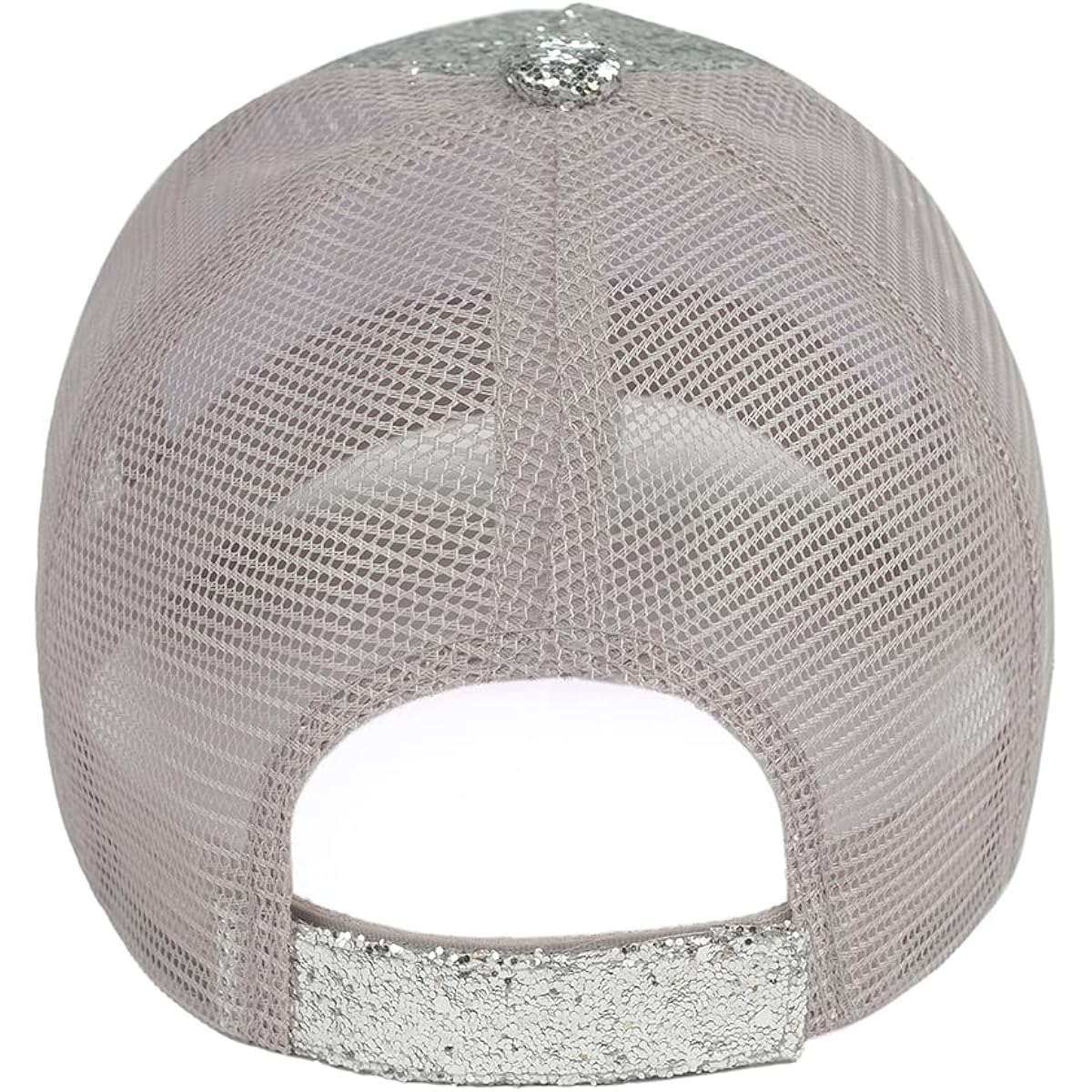 C.C Glitter Sequin Baseball Cap With Mesh