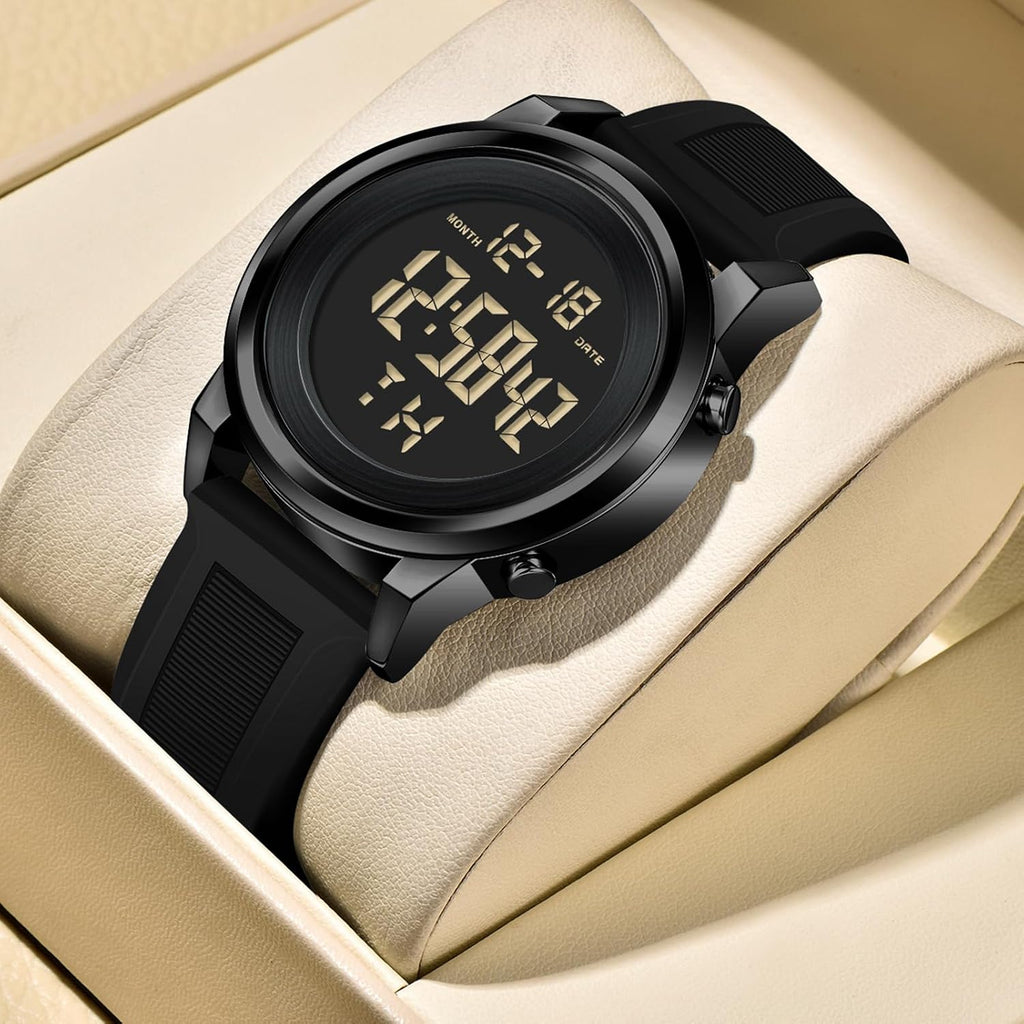 Military Silver Waterproof Sports Wrist Watches For Men Digital Tactical Mens Sport Watches Waterproof Military
