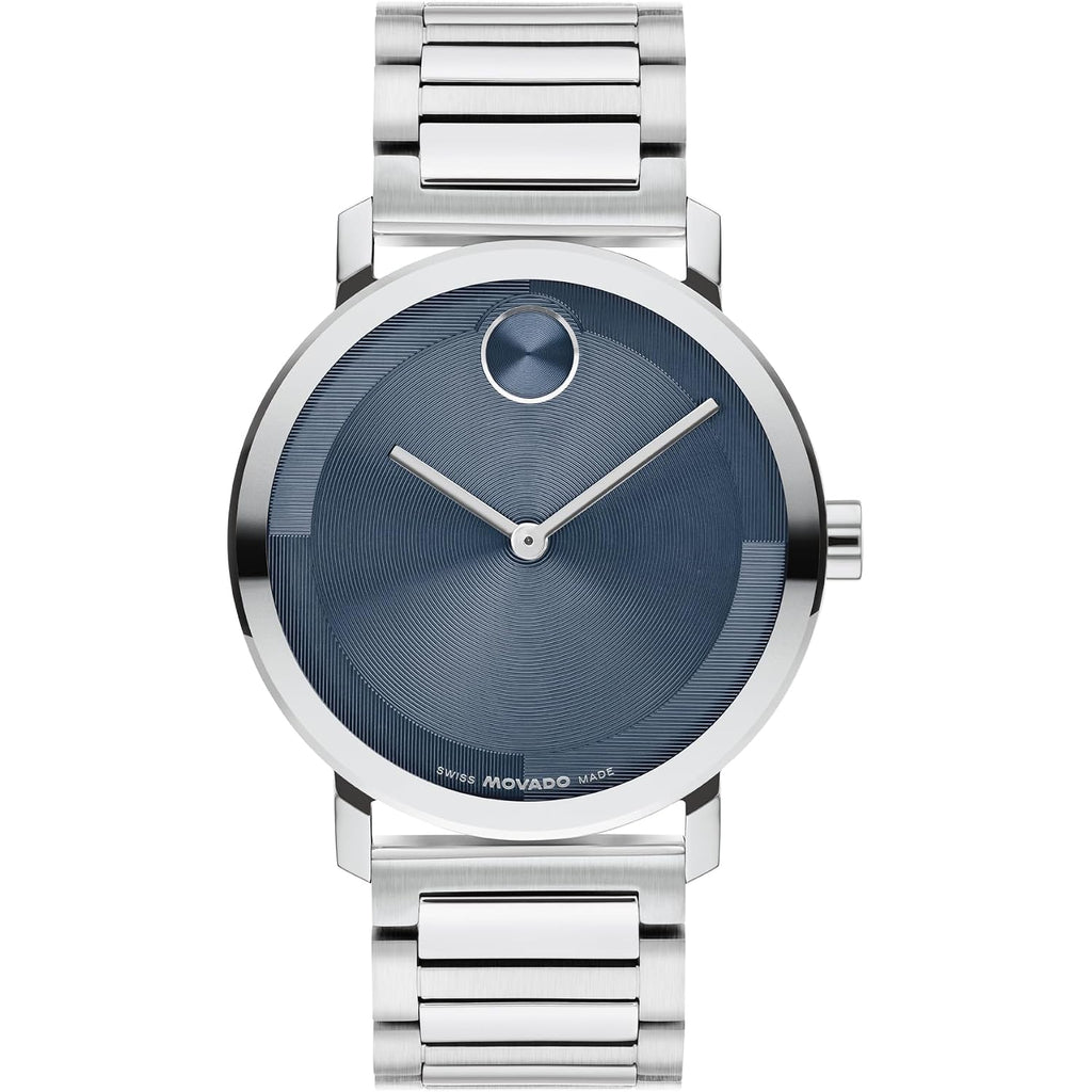 Movado Bold Evolution 2.0 Men'S Watch - Swiss Quartz Movement, Stainless Steel Mesh Bracelet - 3 Atm Water Resistance - Luxury Fashion Timepiece For Him - 40Mm