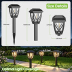 Solar Pathway Lights Outdoor 10 Pack, Auto On/Off Waterproof Solar Garden Lights, Energy Saving Led Landscape Outside Lights For Yard, Walkway, Patio & Driveway Decor