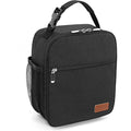 Lunch Bag For Men Women Adults Small For Office Work Picnic - Reusable Portable Lunchbag, Black