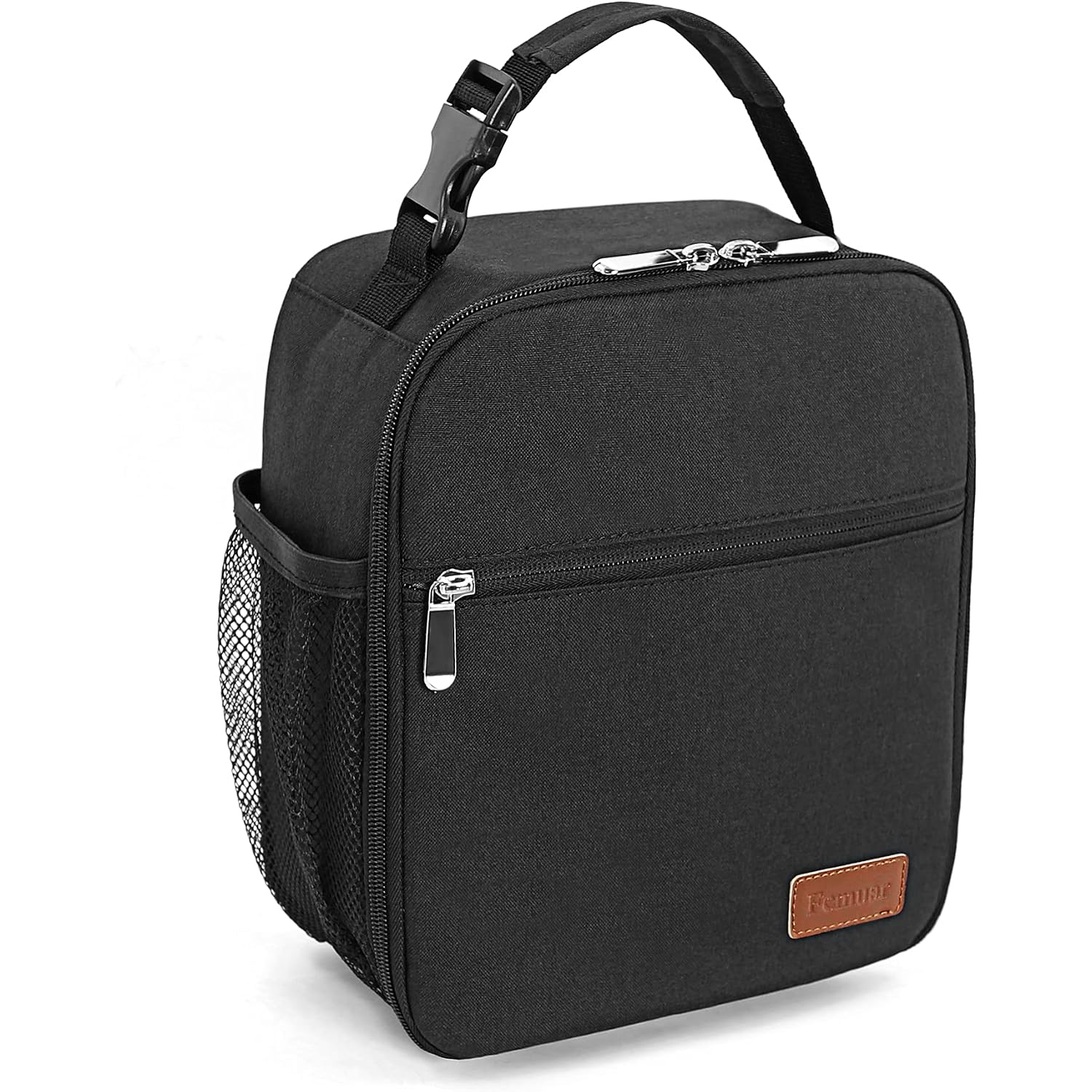 Lunch Bag For Men Women Adults Small For Office Work Picnic - Reusable Portable Lunchbag, Black