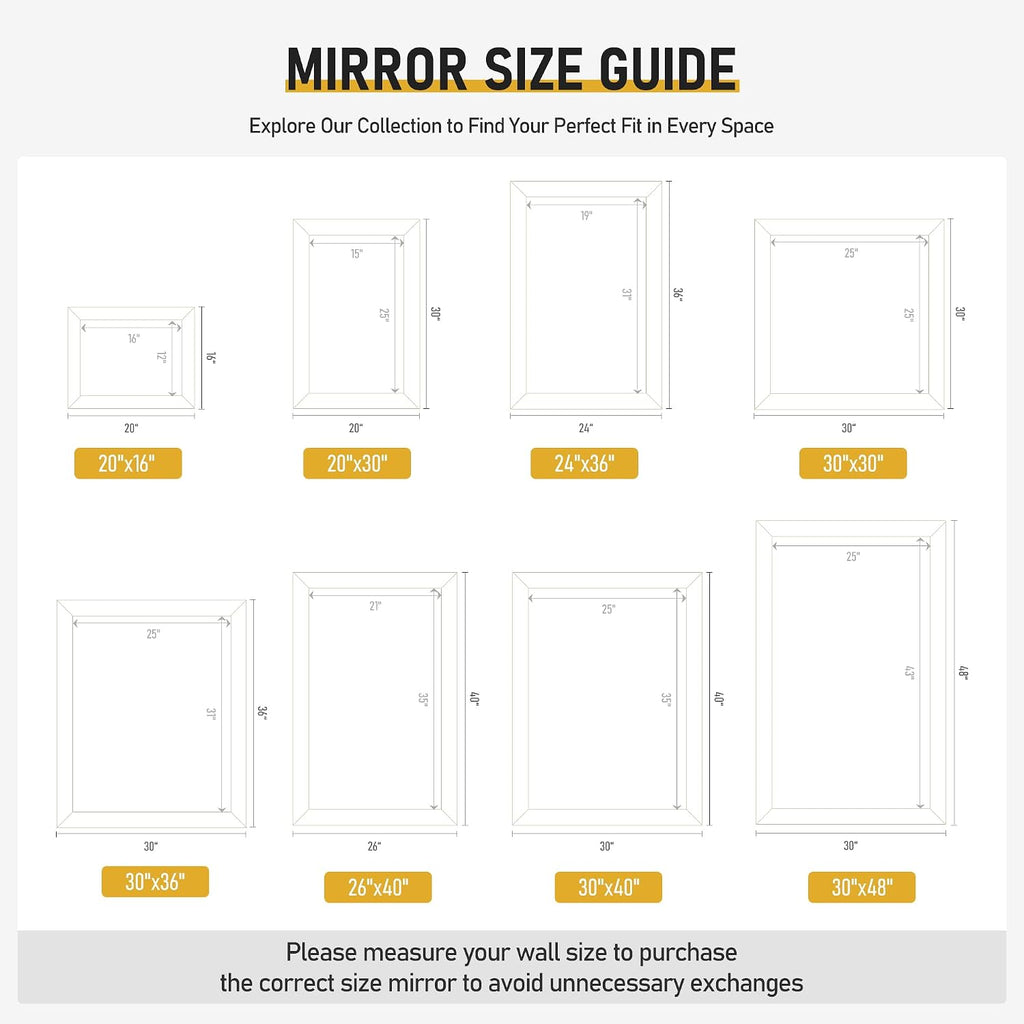 Culer White Wall Mirror For Bathroom,Rectangle Rustic 24 X 36 Inch Hanging Vanity Mirrors With Wood Grain Pattern For Living Room,Bedroom,Entryway (24X36 Inch, White)