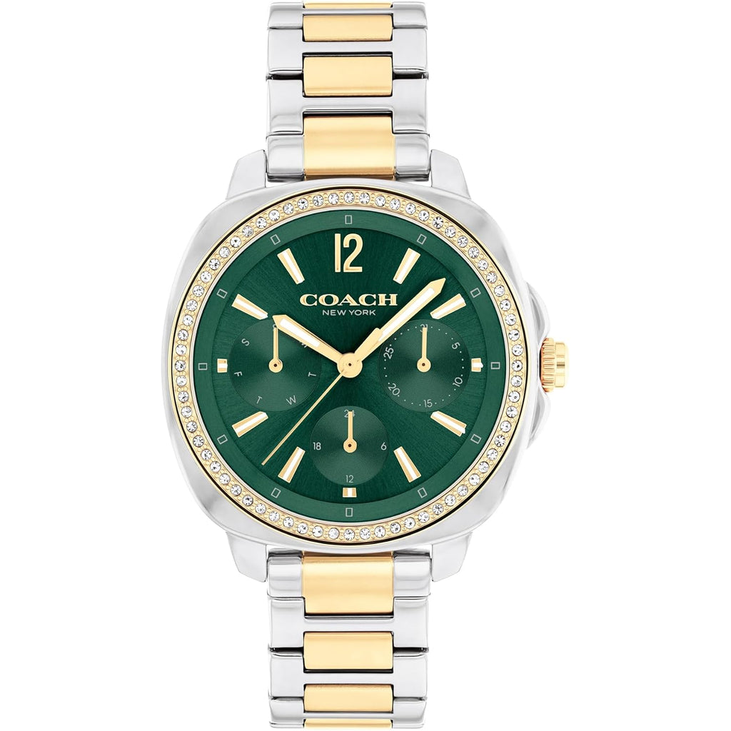 Coach Kitt Women'S Quartz Multifunction Watch, Stainless Steel Bracelet, Water-Resistant To 3Atm, Chic And Versatile Timepiece - Gift For Her, 34Mm