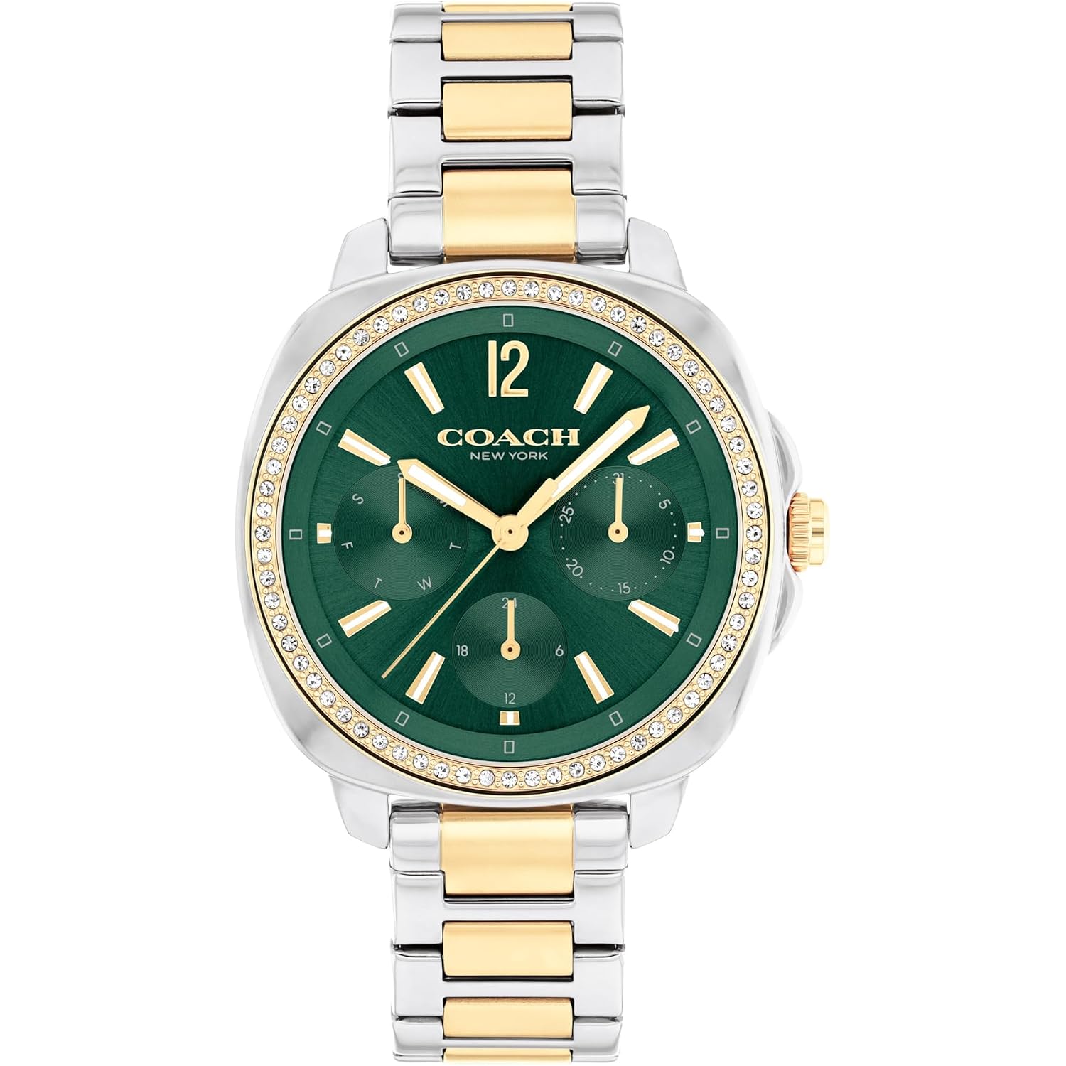 Coach Kitt Women'S Quartz Multifunction Watch, Stainless Steel Bracelet, Water-Resistant To 3Atm, Chic And Versatile Timepiece - Gift For Her, 34Mm