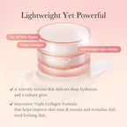 Medicube Triple Collagen Cream - Hydrating & Firming Moisturizer With Hyaluronic Acid, Premium Elastin, Shea Butter - Wrinkle Care & Boosts Elasticity - Korean Skincare, 1.69 Oz