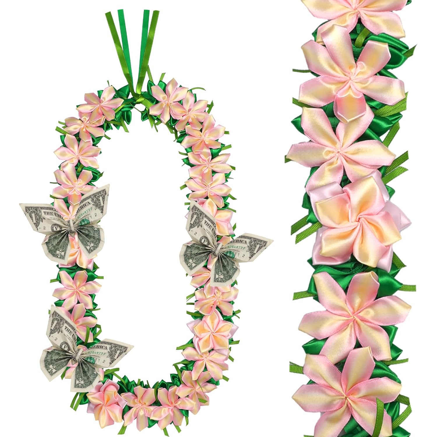 Knitgrip 47 Inch Class of 2026 Graduation Lei Hawaiian Nut Lei 2026 Kukui Nuts Necklace for Women Men Graduation Ceremony