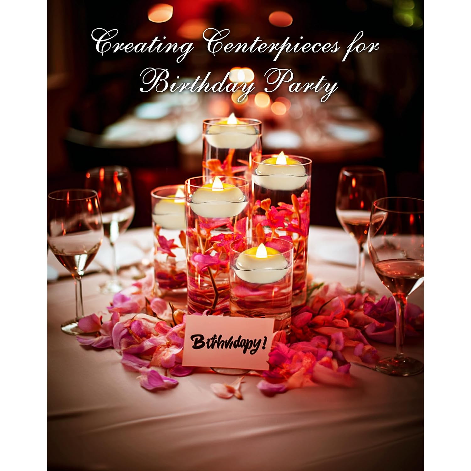Homemory 48Pack 2” Flameless Led Floating Candles, 200 Hour Plastic Battery Operated Flickering Waterproof Tealights For Cylinder Vases, Centerpieces At Wedding, Party, Pool, Holiday (White Base)