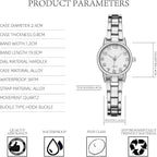 TWOPTION Womens Waterproof Wrist Watch,Women's Small Thin Analog Bracelet Quartz Watch Dainty Christmas Gifts