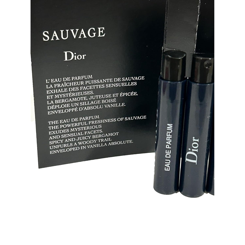 Dior Christian SAUVAGE MEN Sample Perfume EDP Vial 1 ml /0.03 oz - 3 PCS - Set of 3