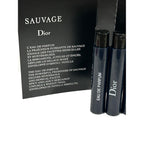 Dior Christian SAUVAGE MEN Sample Perfume EDP Vial 1 ml /0.03 oz - 3 PCS - Set of 3
